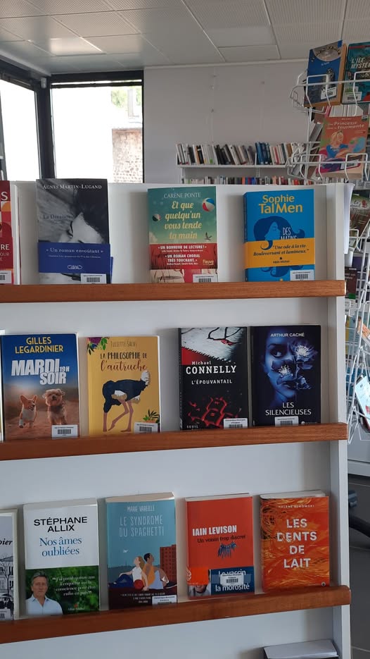 Rayonnages de la bibliothèque municipale d'Andance